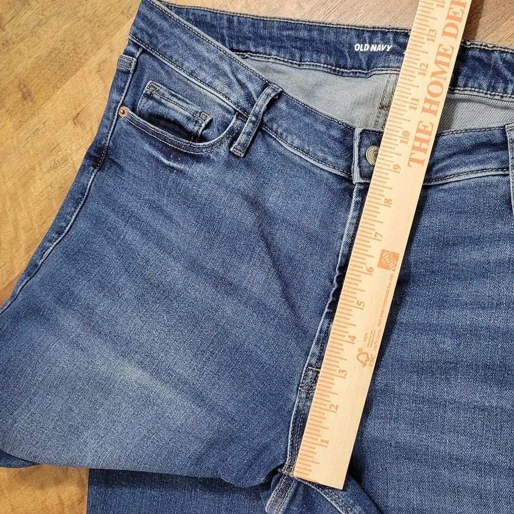 Old Navy Mid Rise Rockstar Skinny Jeans‎ Womens Sz 20 Blue Medium Wash